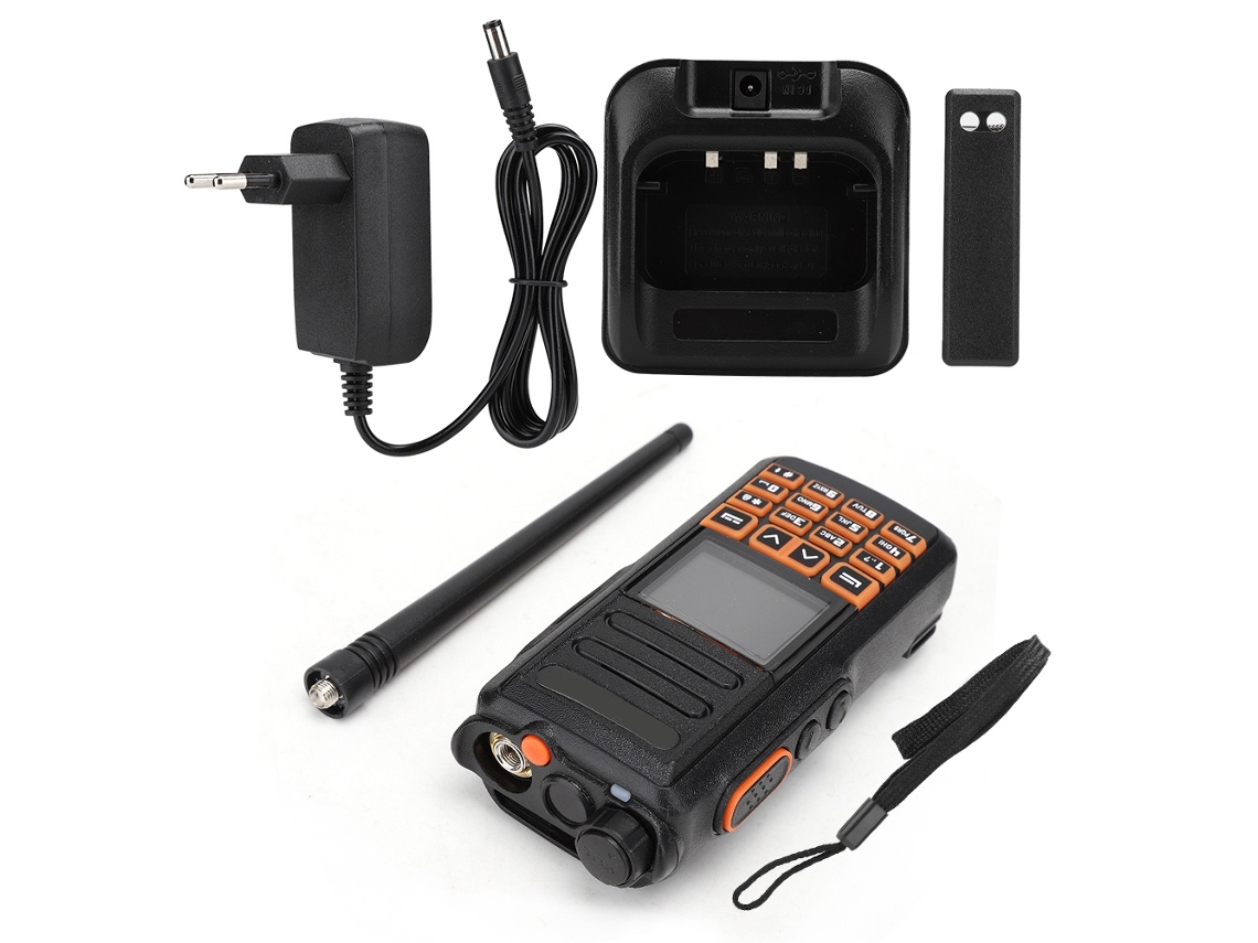 Radio bidireccional con pantalla LED más grande y GPS