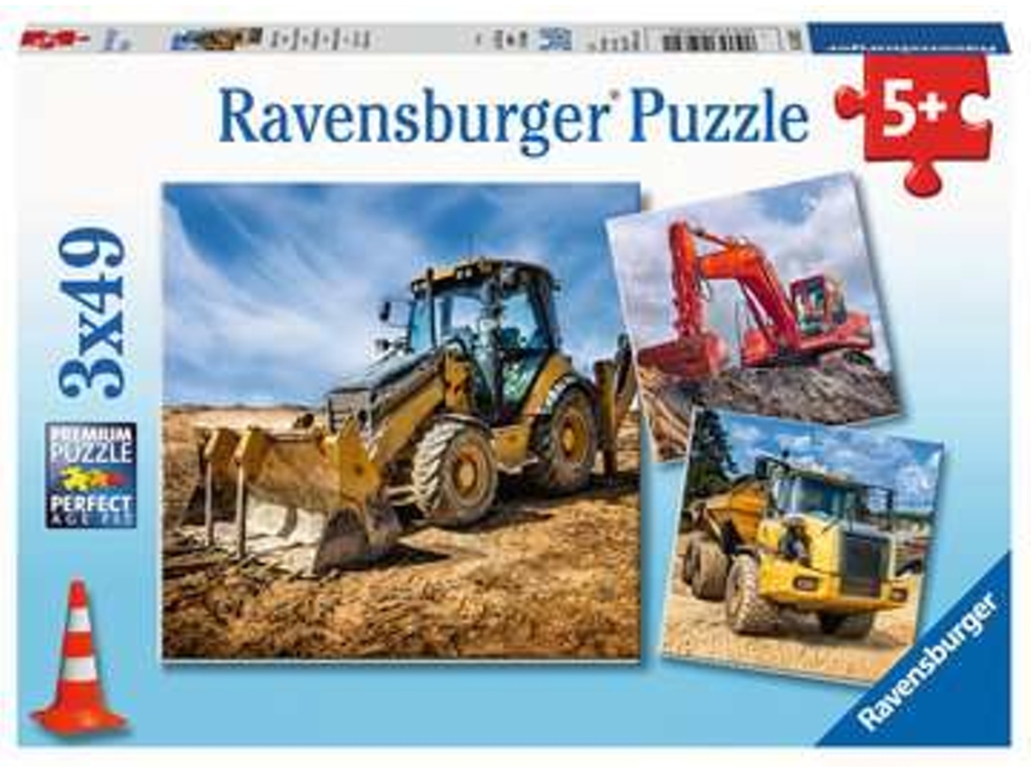Puzzle RAVENSBURGER Digger at work! rompecabezas 49 pieza(s) Vehículos
