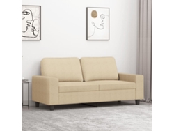 Sofá De 2 Plazas | Sofá De Salón | Sofá De Descanso De Tela Color Crema 140 Cm Wsd776351