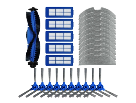 Para eufy robovac g10 g30 hepa filter mop panos kit de escova lateral principal