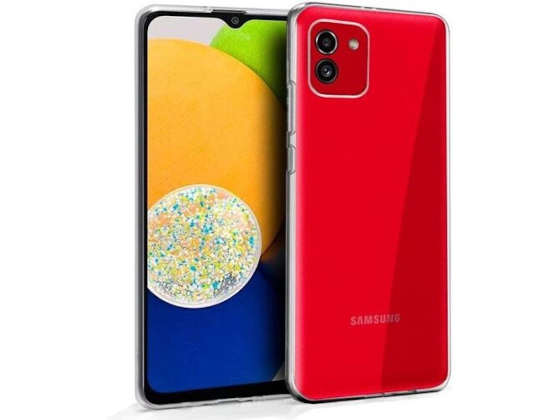 Case For Samsung Galaxy A03 (4g) Gtrpesp Transparent Silicone Tpu Gel Case Mobile Phone Tempered Glass Screen Protector