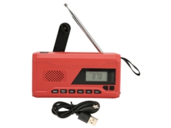 Rádio De Emergência Com Manivela Solar Portátil Fm Am Wb Noaa Para Sobrevivência Ao Ar Livre E Emergências Domésticas