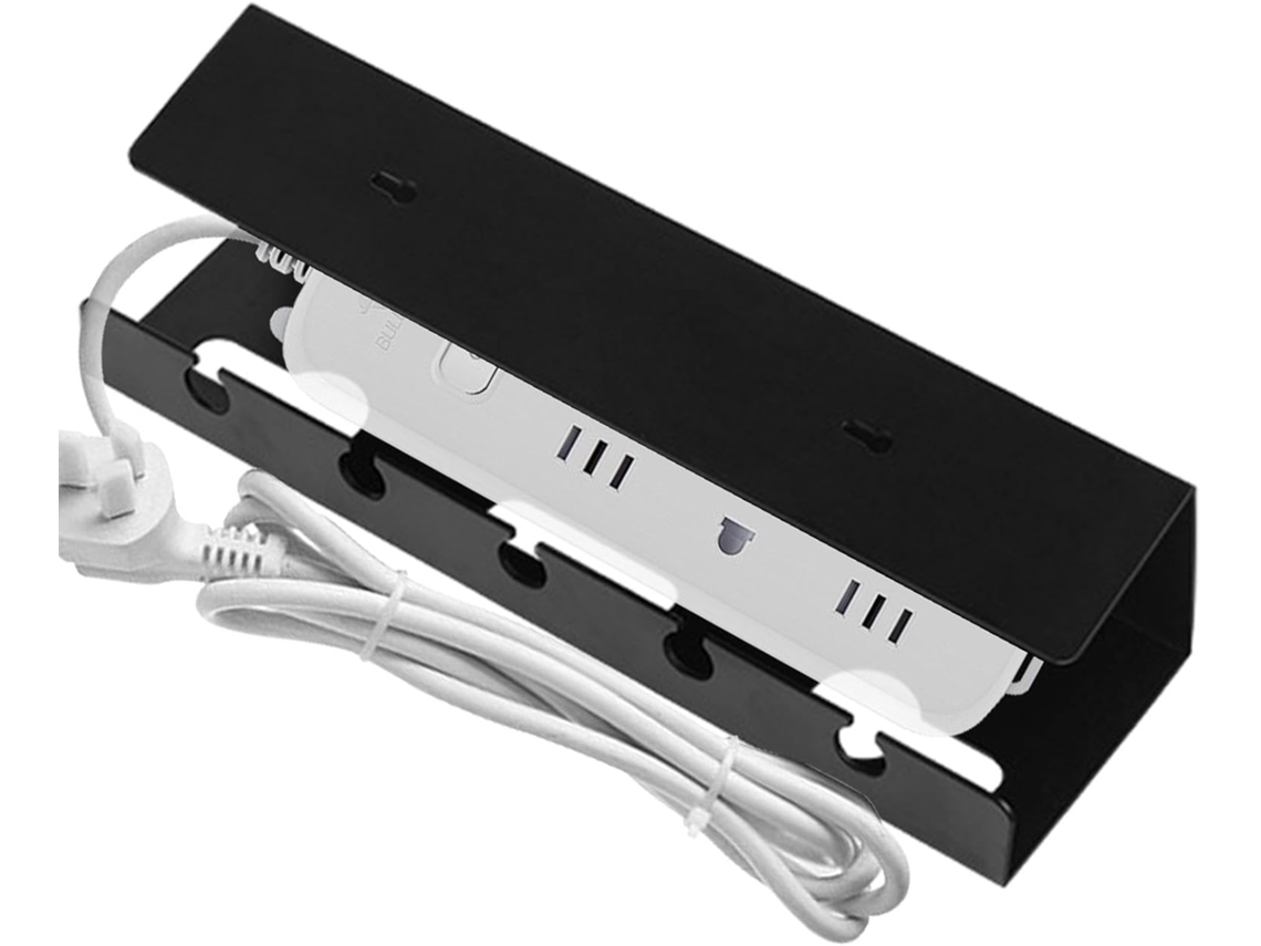 Bandeja Organizadora De Cables Para Debajo Del Escritorio, Sin Necesidad De Taladrar, Caja De Malla Para
