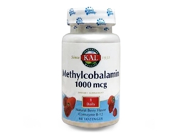 Complemento Alimentar SOLARAY Kal Methylcobalamin 1000Mcg 60 Comp.Sublingual Fresa (53575) (60 cápsulas)