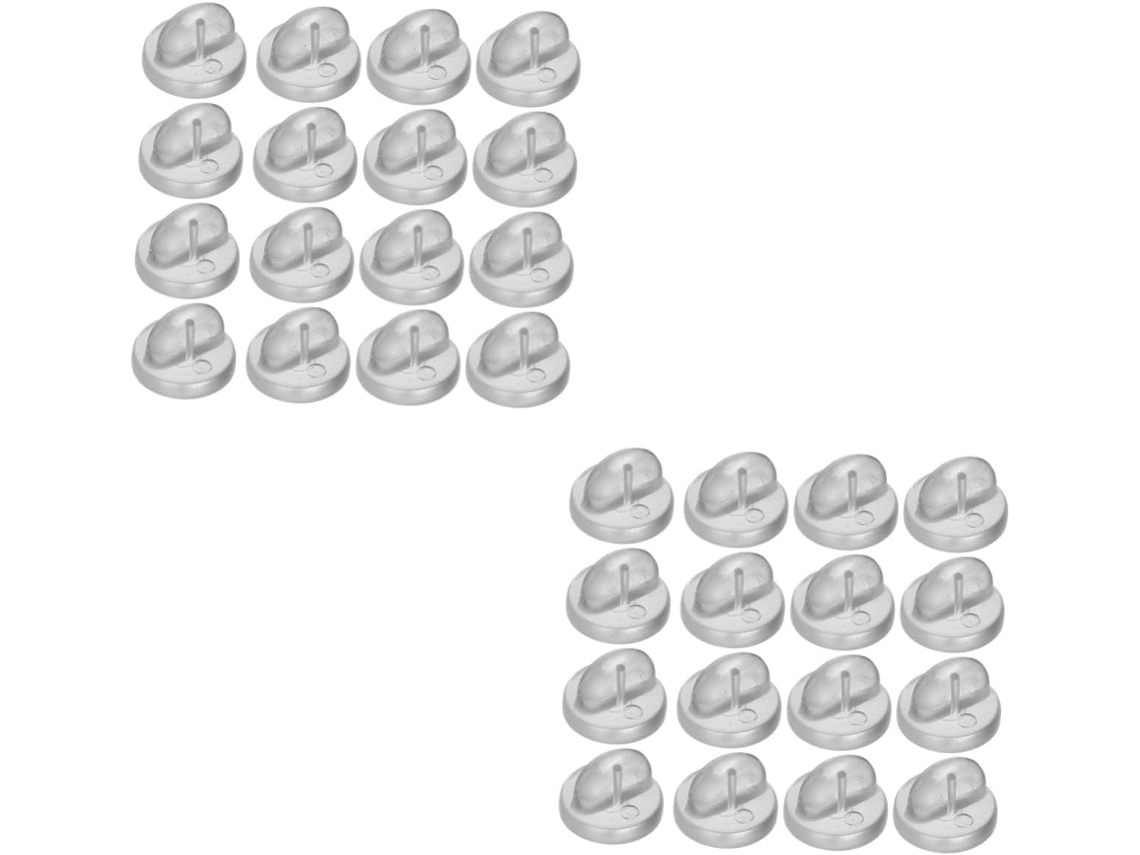 Nuobesty 400 Piezas De Broches Con Clip, Pvc Transparente, Accesorios Para Manualidades Y Alfileres
