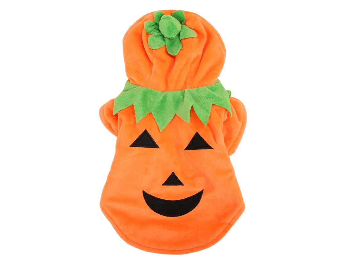 Kkpm-traje De Calabaza Para Perros Halloween Ropa Cálida Bonita Para Perros Medianos Y Grandes Otoño Invierno Naranja Talla L