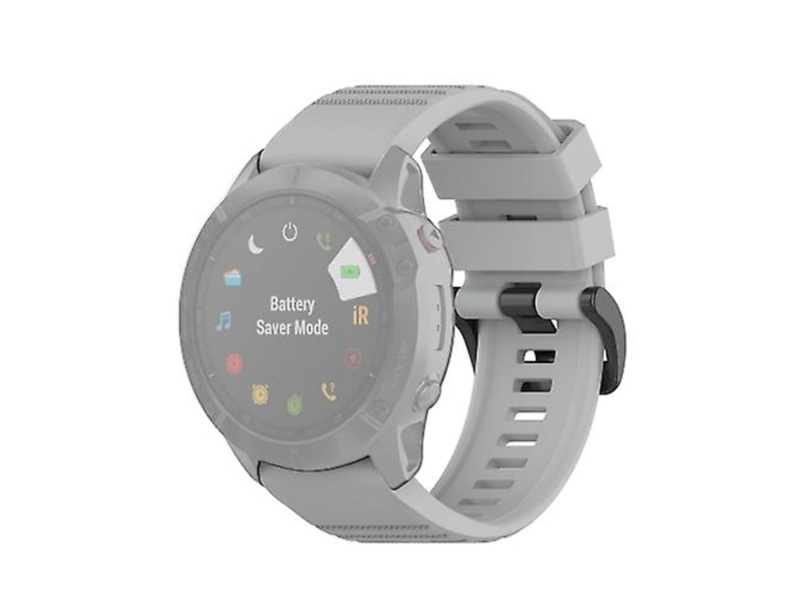 Correa Chennnls gris para Garmin Fenix 6x 26 mm