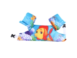 Chalecos salvavidas inflables Vylara para niños con estampado de peces dorados y mangas flotantes de seguridad