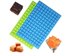 Molde De Silicona Cuadrado Con 126 Cavidades Para Hielo Cubos Dulces Chocolate Jalea Fudge