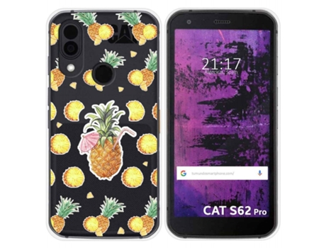 Carcasa CAT S62 Pro TUMUNDOSMARTPHONE Dibujos Transparente Multicolor
