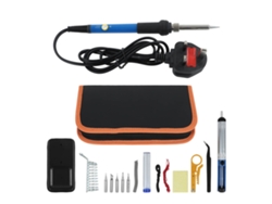 Kit De Soldador Ajustable De 60 W, Seguro, Duradero, Calentamiento Rápido, Enchufe Británico De 220 V.