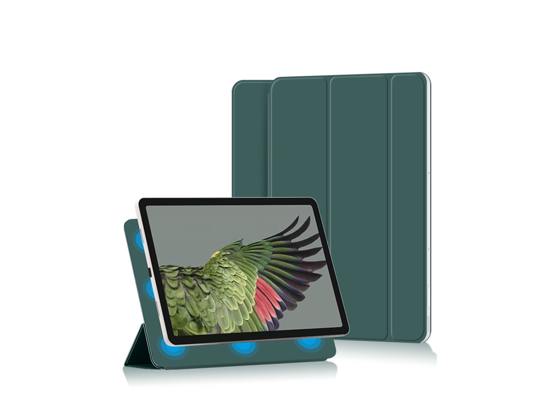 YUYSAN Funda Protectora con Clip magnético de Doble Cara para Tableta Google PIxel de 11 Pulgadas, Verde
