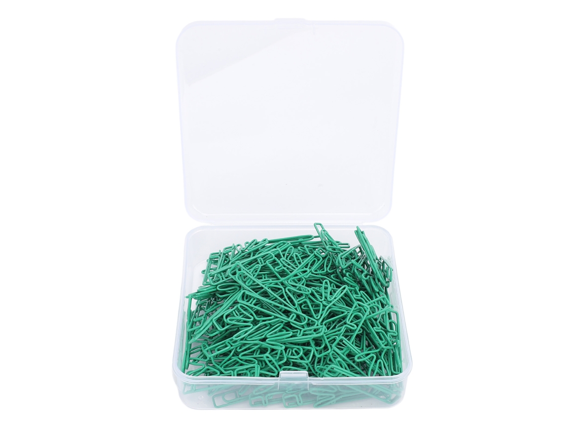 100 Clips De Papel Forma Planta Verde De Acero Inoxidable Bookmarks Clips Para Planner Hogar Bambusoideae
