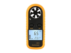 Anemómetro digital para medición de velocidad del viento y analizador de aire frío para la industria y la agricultura.