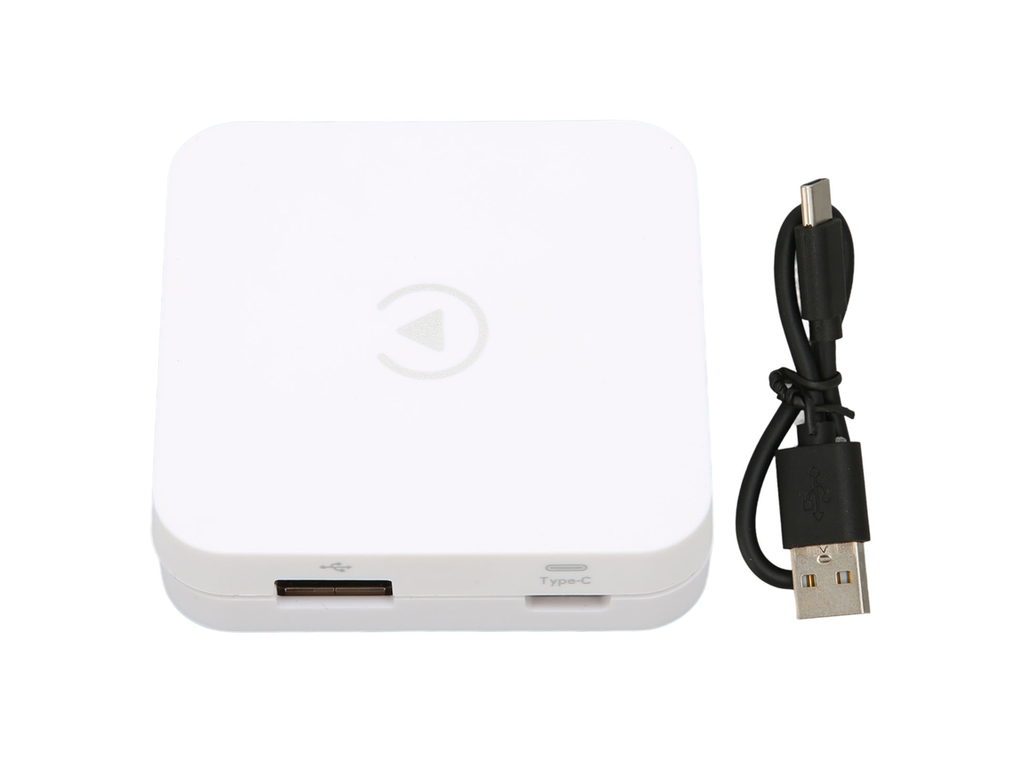 Adaptador CarPlay para reproductor de vídeo multimedia. Convierte la interfaz USB con cable a inalámbrica para dispositivos iOS 10.0 (P18).