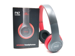 Auriculares Estéreo Plegables Inalámbricos Bluetooth 5.0 De Alta Fidelidad Con Micrófono (rojos)