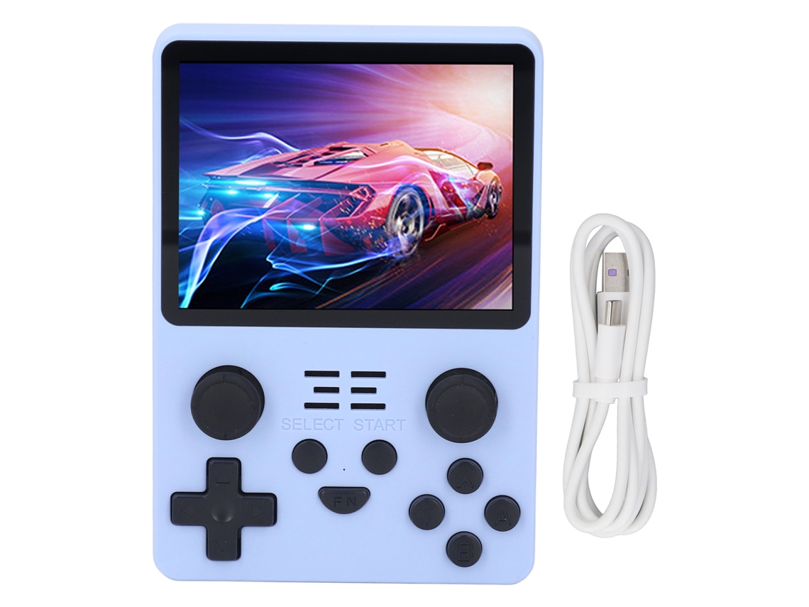 Consola de juegos portátil LAXISCREED de 3,5 pulgadas y 64 g, color azul.