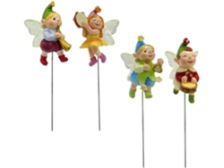 Estacas De Jardín De Resina Inoomp (4 Piezas) - Estacas Creativas Para Césped Con Figuras Imaginativas - Decoración De