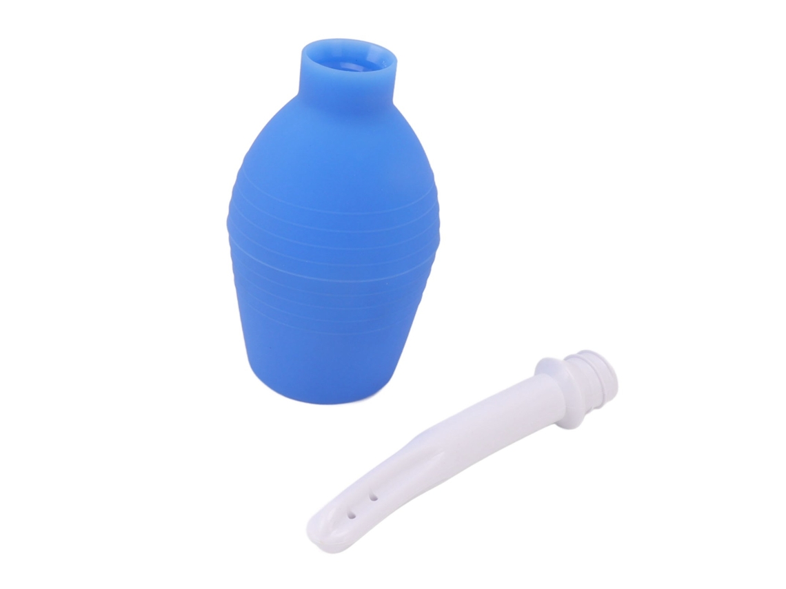 Kit De Pera De Enema De Silicona Reutilizable De 310 Ml Para Limpieza Anal Y Vaginal Para Mujeres Y Hombres - Azul