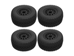 Neumáticos Para Coche Rc De 110 Mm, De Goma, 10 Radios, Universales Para Camiones Cortos 1/10 Slash 4x4 2wd Arrma Redcat Hpi (4 Unidades)