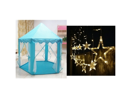 Piscina de Bolas Tipi Portátil, Castillo de Princesa, Casa de Juegos, Carpa Pequeña Amarillo Claro