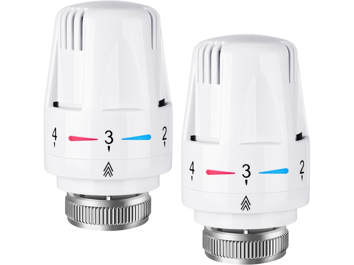 2 cabezales de válvula termostática M30x1.5 Trv, control automático de temperatura, para calefacción doméstica/de oficina ZYBLSSBB