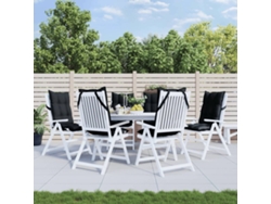 Cojines de respaldo alto DKD Home Decor (6 unidades), tela Oxford negra