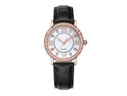 Reloj De Cuarzo De Moda Wwoor Para Mujer, Color Negro