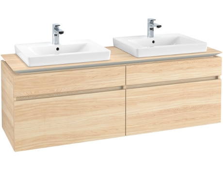 Mueble de tocador Villeroy &amp Boch Legato B677 1600x550x500mm 2 lavabos