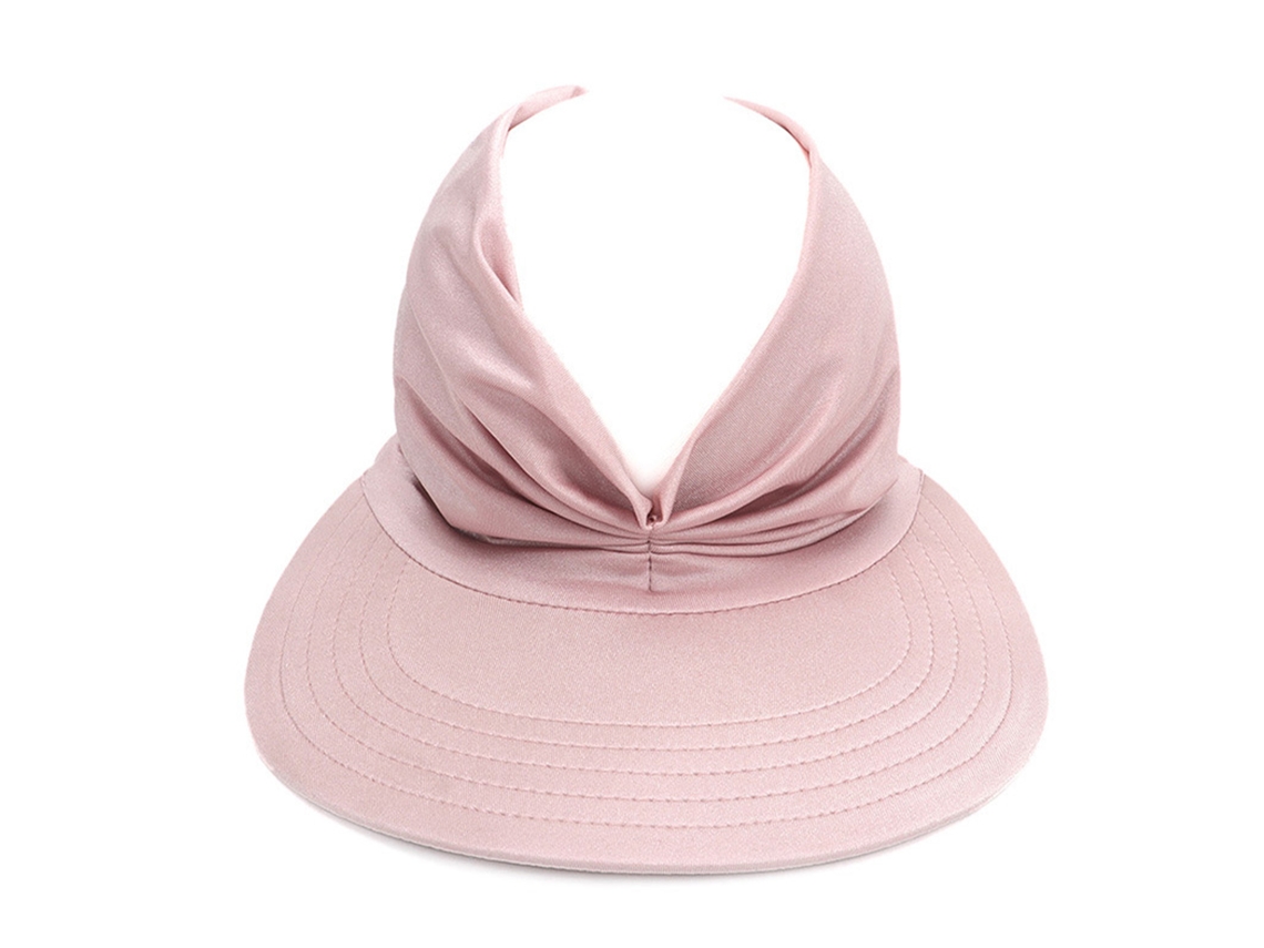 Sombrero De Sol De Nailon Para Mujer Con Protección Uv Ajustable, A La Moda Para La Playa, Viajes Y Actividades Al Aire Libre, Color Rosa.