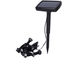 Lámpara solar subterránea para exterior de 2W, luz blanca cálida, ideal para jardines y aceras.