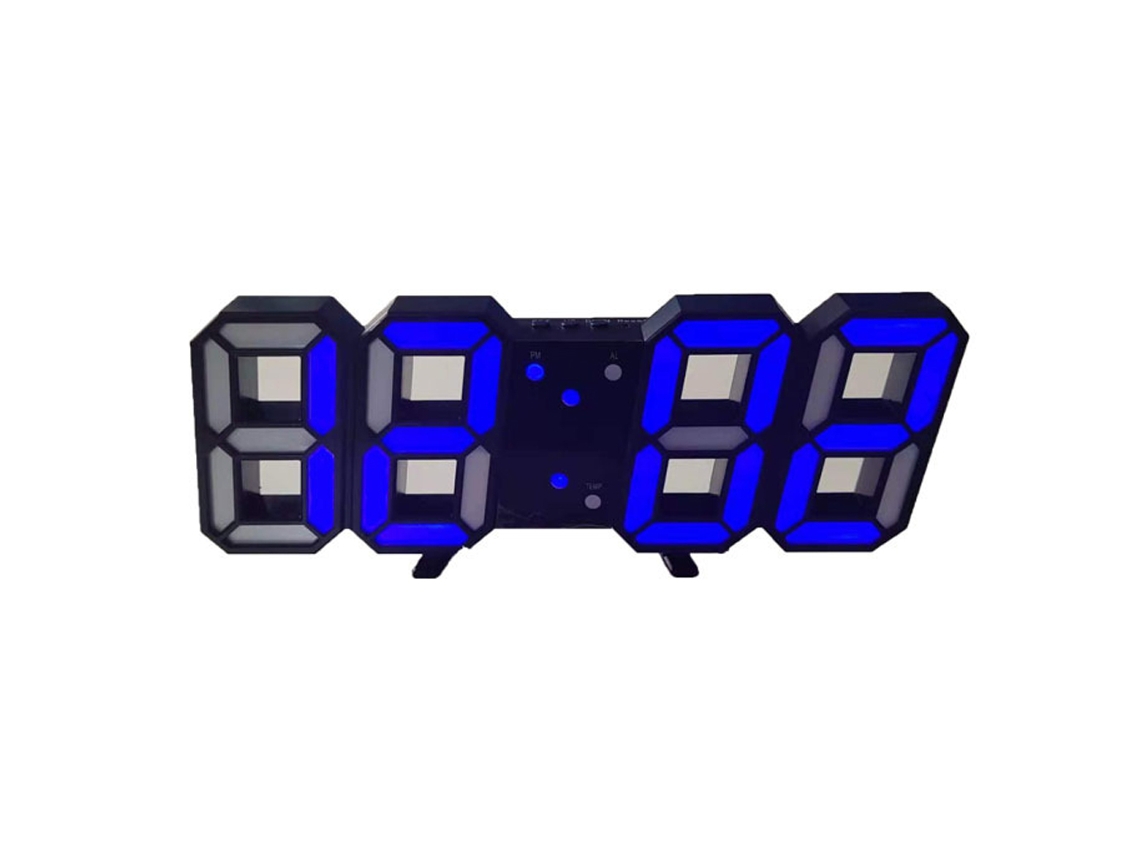 Reloj Digital de Pared LED Inteligente 3D con Despertador Kofihety