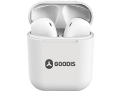 Auriculares Bluetooth True Wireless GOODIS (In Ear - Micrófono - Blanco)
