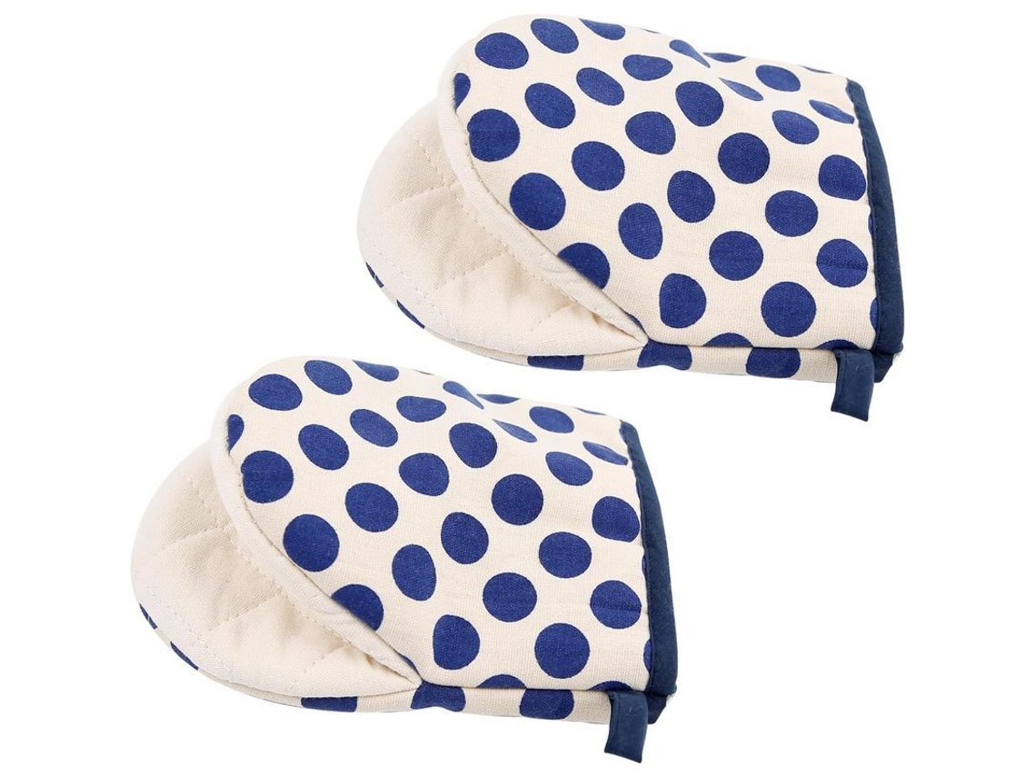 1 Par De Guantes De Horno Resistentes Al Calor Con Relleno De Algodón Para Uso En Cocina, Barbacoa Y Microondas.