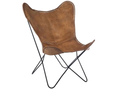 Silla Loun Cuero-Met Conac (78X71X93Cm)