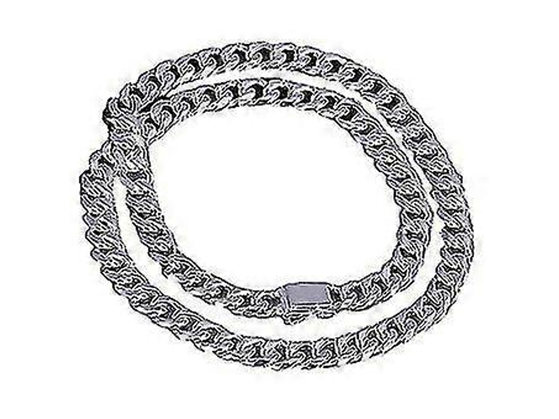 Collar de cadena ancha y gruesa para hombre con estampado, ideal para fiestas, discotecas y como regalo de Navidad. Hengjian