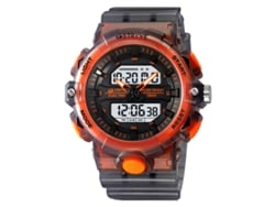 Reloj Deportivo Impermeable De Moda Para Hombre (gris), Doble Pantalla Con Luz Luminosa, Cronógrafo Electrónico Multifunción.