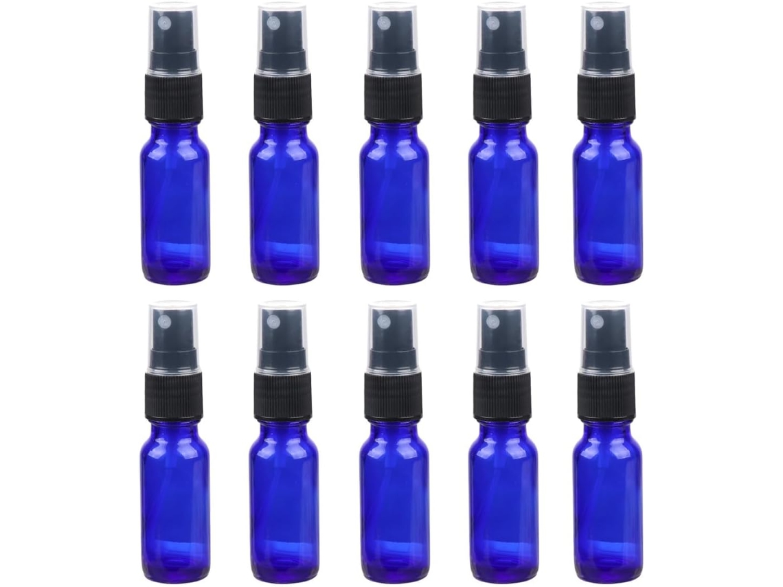 Frasco Vaporisateur 15 Ml Lot De 10 Botellas Sous-emballage Azul Pour Shampooing Y