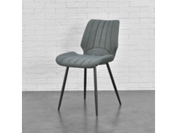 Juego de Sillas de Comedor [EN.CASA] Pohorje Gris oscuro (Metal, poliéster - 77 x 58 x 46 cm)