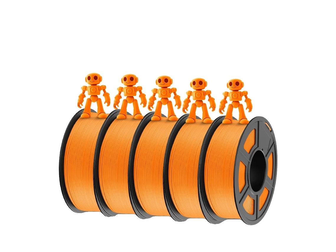 Filamento para impresora 3D, acabado mate, sin obstrucciones, PLA naranja mate OEM