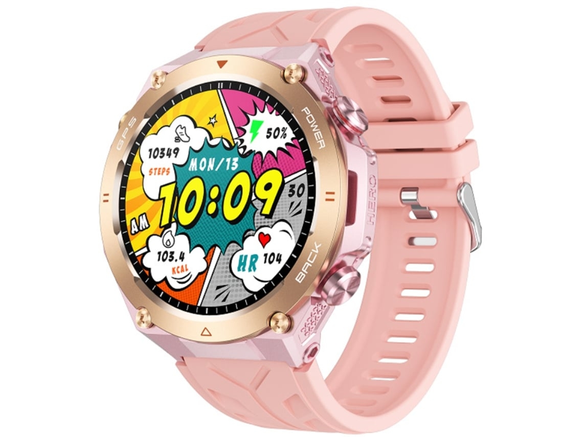 Reloj inteligente con GPS, Bluetooth para exteriores, llamadas, mensajes, notificaciones, brújula, altímetro, barómetro, monitor de frecuencia cardíaca y canales.