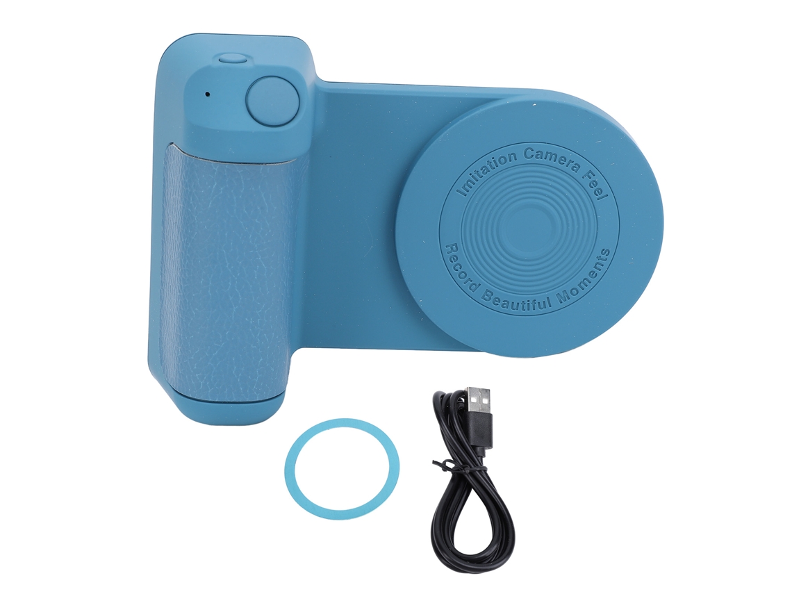 Soporte magnético para cámara, soporte para fotos de smartphone, soporte de carga inalámbrica de 3300 mAh para grabar vídeos, azul oscuro