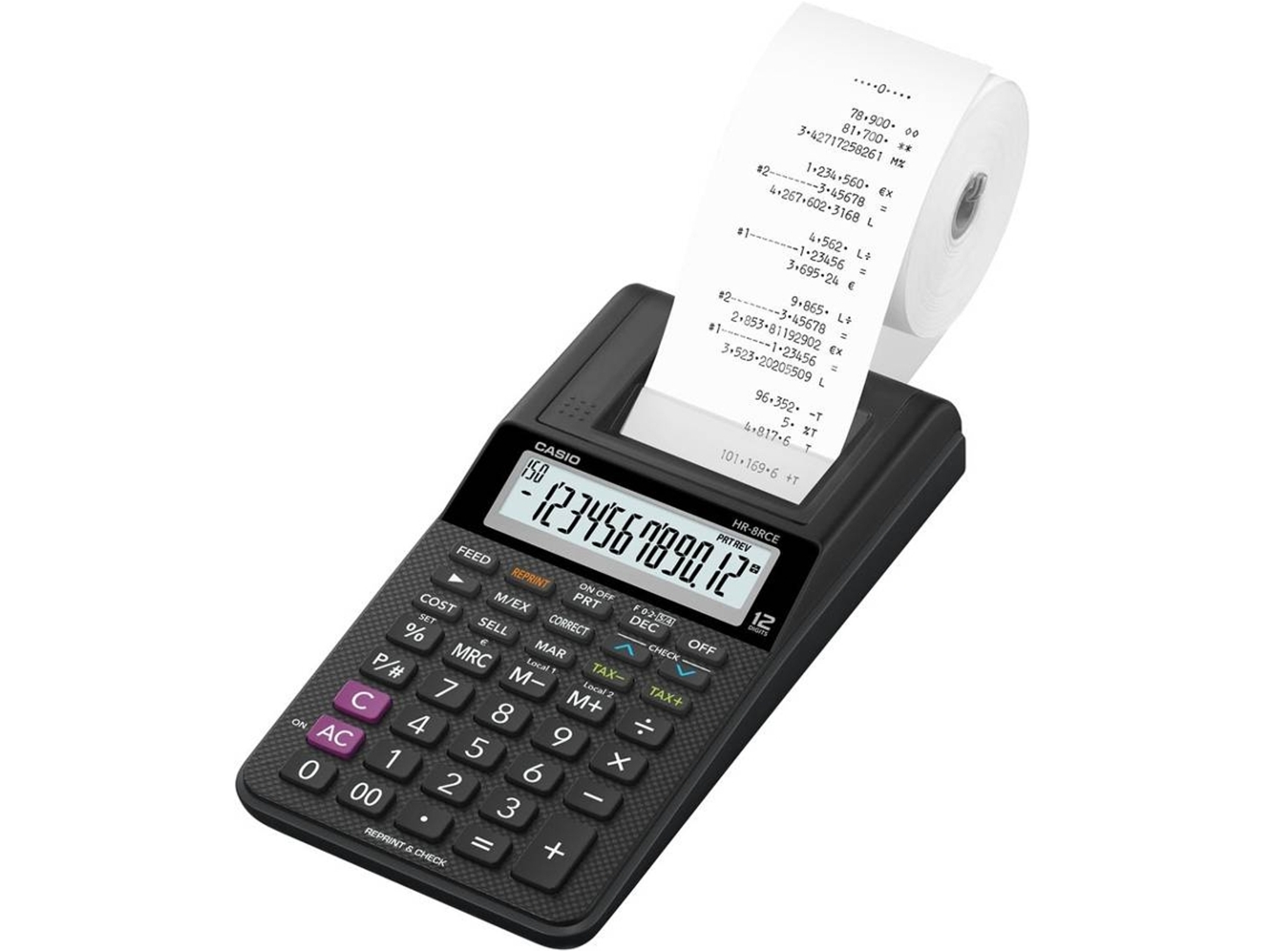 Calculadora Impresora de secretaria CASIO HR-8REC