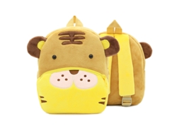 Mochila De Animais De Desenho Animado Mochila De Criança Mochila De Pelúcia Do Jardim-De-Infância Tigre Animal