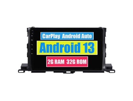 Autoradio Multimedia ROVERONE para Toyota Highlander 3 XU50 2013 - 2018 CarPlay Android Coche Radio Bluetooth Navegación