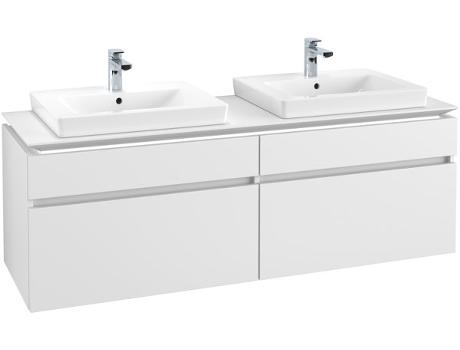 Villeroy &amp Boch Legato Vanity unit B677 1600x550x500mm 2 lavabos iluminación LED