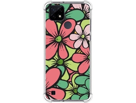 Carcasa Realme C21 TUMUNDOSMARTPHONE Dibujos Antigolpes Flores 02 Multicolor