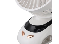 Ventilador de escritorio mini USB Worten con 5 velocidades, blanco