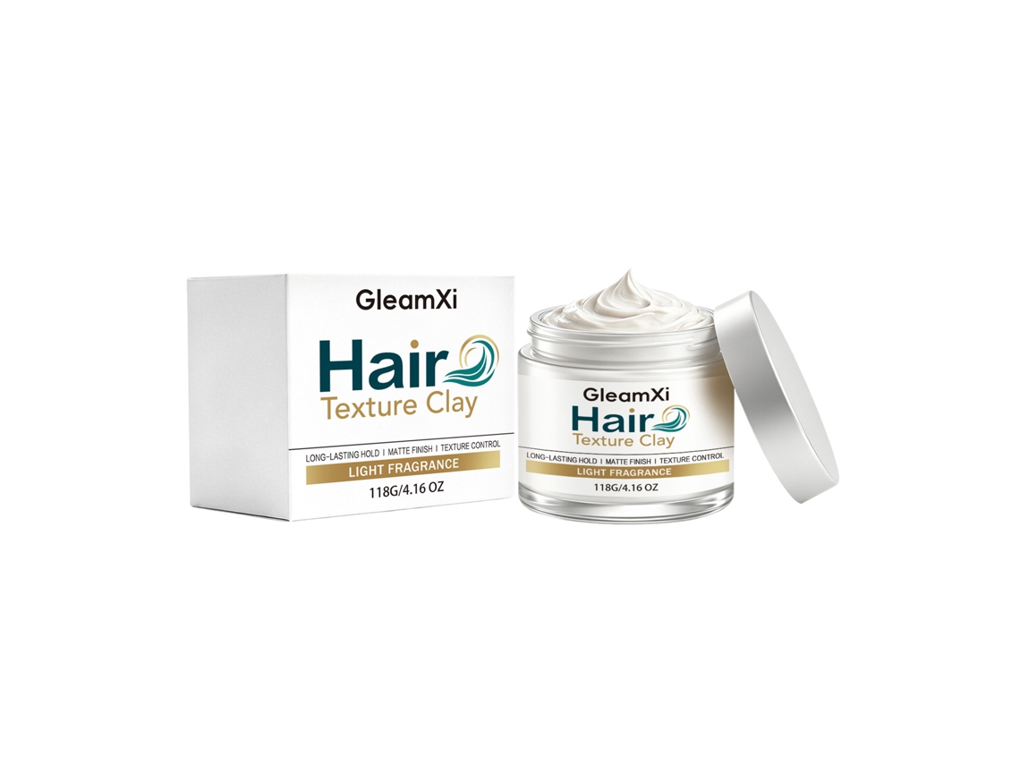 --Gleamxi Fijación Duradera y Mate para el Cabello Masculino---