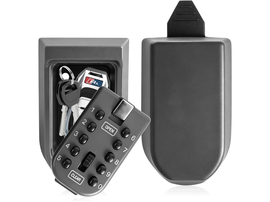 Caja De Llaves Eifson Exterior Botones Presión 10.5x6.5x5.5cm (negro)